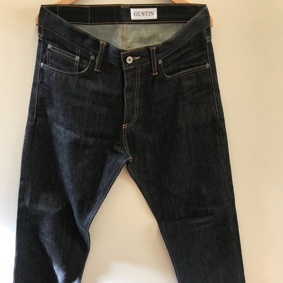 gustin Other - Gustin #77 cone black Straight raw Selvedge Jeans